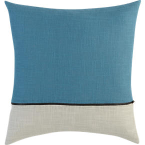 Zipper Teal 18 Pillow