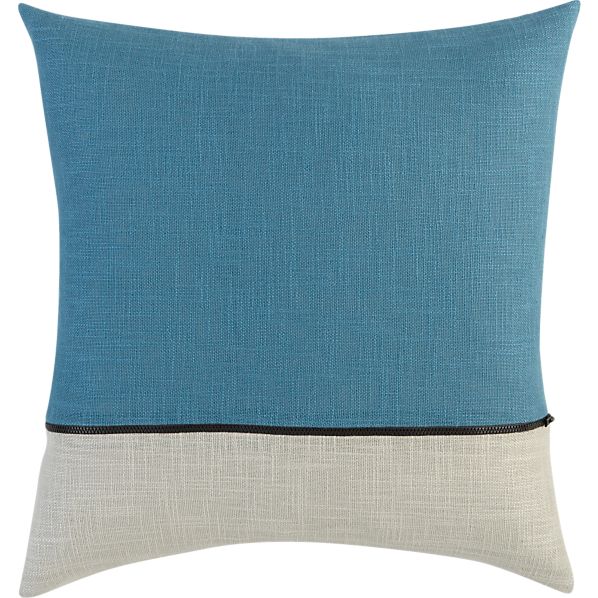 ZipperPillowTeal18inS13