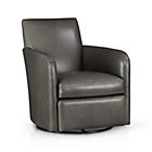 Zoe Leather Swivel Chair