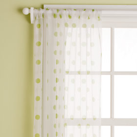 Dot Curtain Panels (Green)