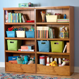 Flat Top Bookcase, 60 (Light Honey)