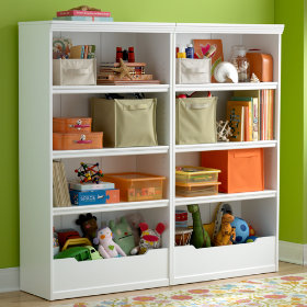 Flat Top Bookcase, 60 (White)