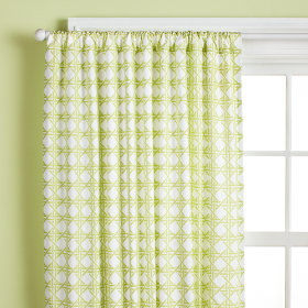 Lattice Curtain Panels (Green)
