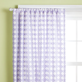 Lattice Curtain Panels (Lavender)