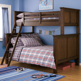 Walden Twin-Over-Full Bunk Bed (Chocolate)