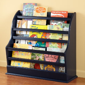 Bin There Done That Floor Book Bin (Midnight Blue)
