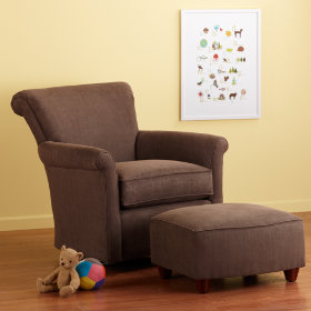 Swivel Glider & Ottoman (Cafe)