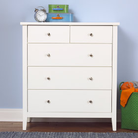 Blake 2-Over-3 Dresser (White)