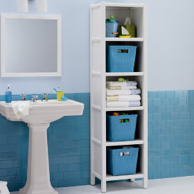5-Cube Bookcase (White)