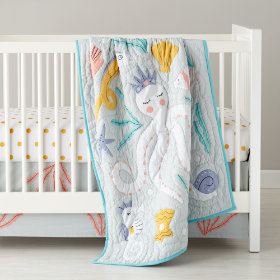 Marine Queen Crib Bedding