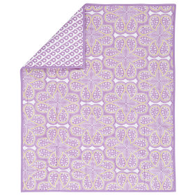 Mosaic Paisley Crib Blanket (Lavender)