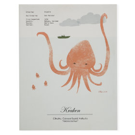 Rare Sightings Wall Art (Kraken)