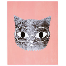 Fur and Glasses Wall Art