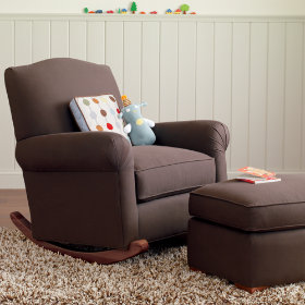 Attractive American Rocker & Ottoman