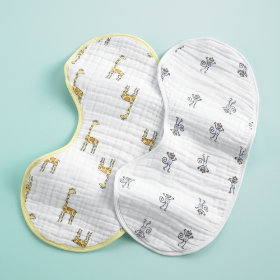 Giraffe & Monkey Burpy Bib Set