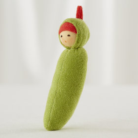 Green Pea Baby Rattle