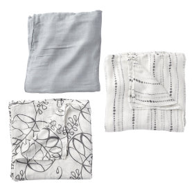 Its a Wrap Bamboo Swaddling Blankets (Grey)