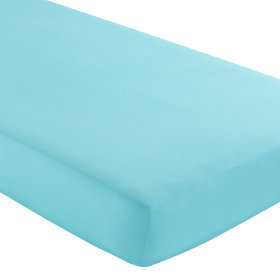 Crib Fitted Sheet (Aqua)