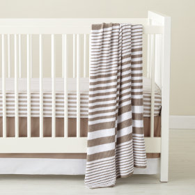 In the Mix Crib Blanket (Khaki)