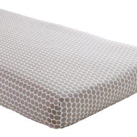 Crib Fitted Sheet (Khaki Dot)
