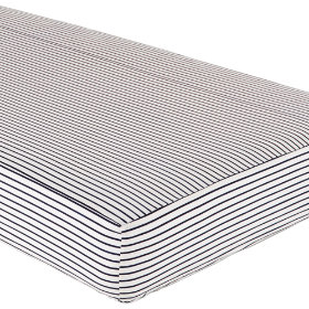 Crib Fitted Sheet (Navy Blue Stripe)
