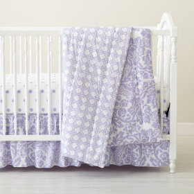With a Flourish Crib Bedding (Lavender)