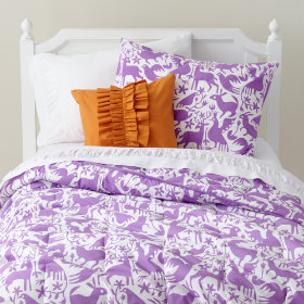 Animáles Grafico Filled Comforter (Lavender)