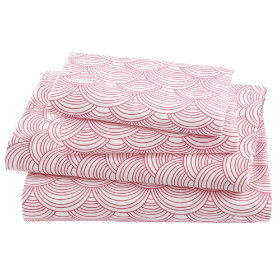 Scalloped Sheet Set (Pink)