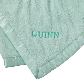 Personalized Cuddle Me Softly Baby Blanket (Lt. Green)