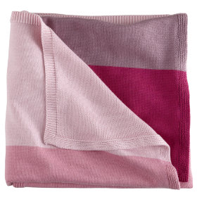 Knit Ombre Blanket (Pink)