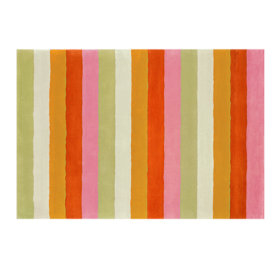 Bold Stripe Rug (Pink/Orange)