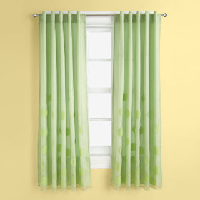 Tiny Bubbles Curtain Panels (Green)