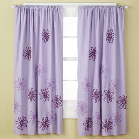 Pocket Full of Posies Curtain Panels (Lavender)