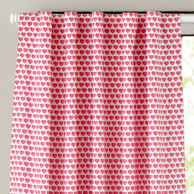 Fine Prints Curtain Panel (Pink Hearts)