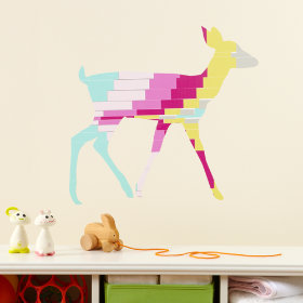 Deer Flashy Forest Wall Decal