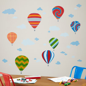 Balloon Race Wall Decals (Boy)