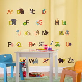 Animals Alphabetized Wall Decals