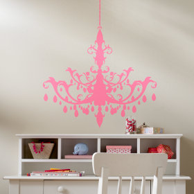 A Chandelier Appears Decal (Pink)