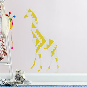 Small Giraffe Flashy Forest Decal