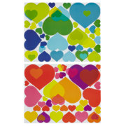 Overlapping Heart Decals