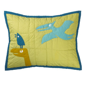 When Dinosaurs Roamed Quilted Sham