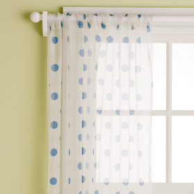 Dot Curtain Panels (Blue)