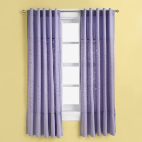 I Only Have Eyes for Eyelet Curtain Panels (Lavender)