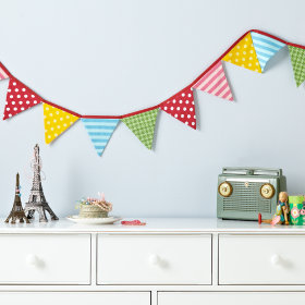 Pretty Patterned Fabric Garland