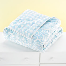 With a Flourish Comforter (Blue)