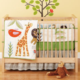 Sleepin Safari Crib Skirt