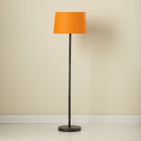 Orange Floor Shade and Graphite Base