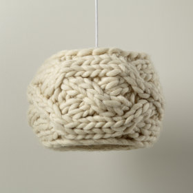 Cardigan Pendant Lampshade (Cream)