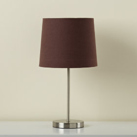 Chocolate Table Shade (Shown with Nickel Base)