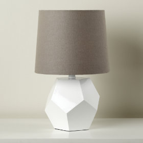 Between a Rock and a Lamp Base (White)